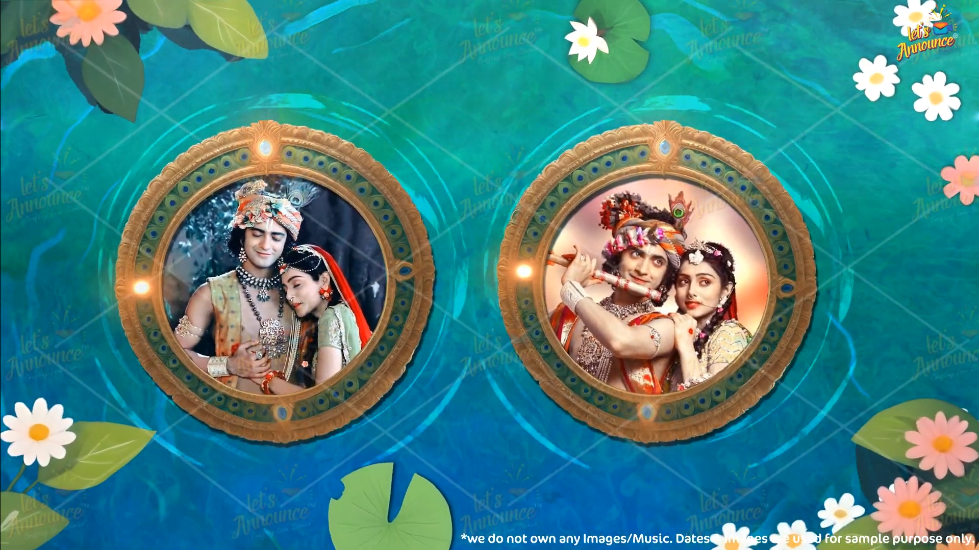 Radha Krishna Wedding Invite -80 sec (USD 110$)
