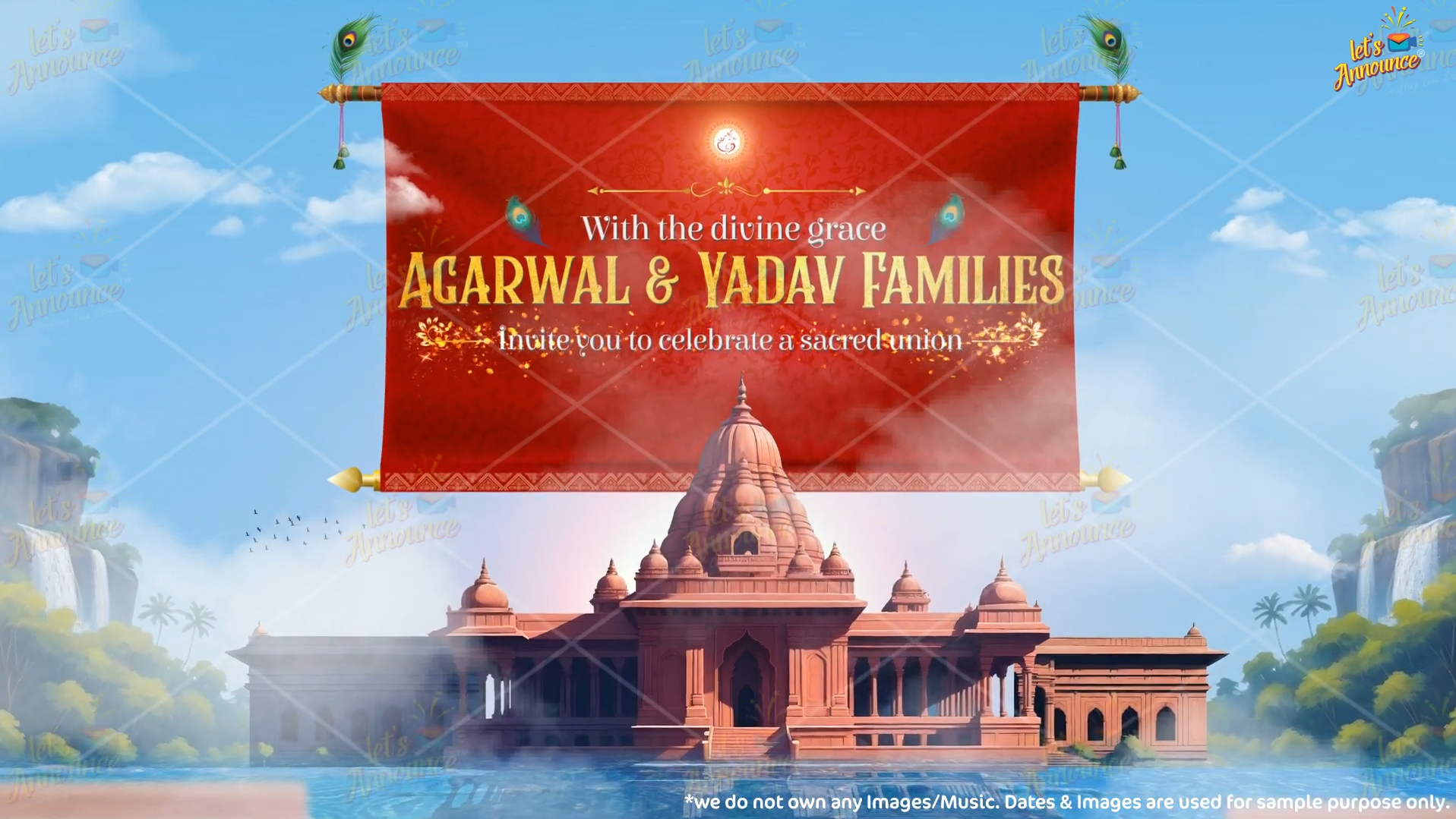 Radha Krishna Wedding Invite -80 sec (USD 110$)