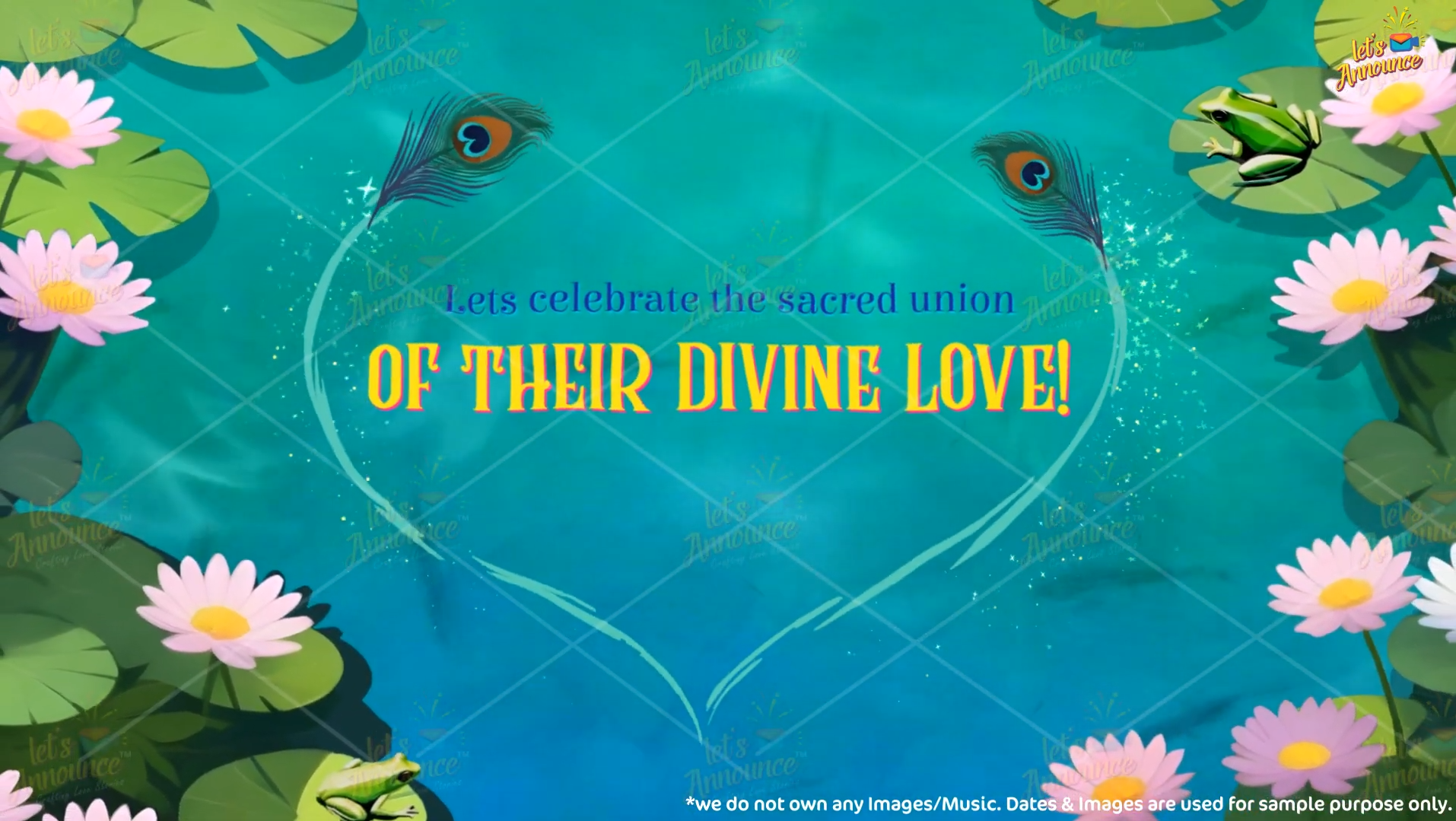 Radha Krishna Wedding Invite -80 sec (USD 110$)