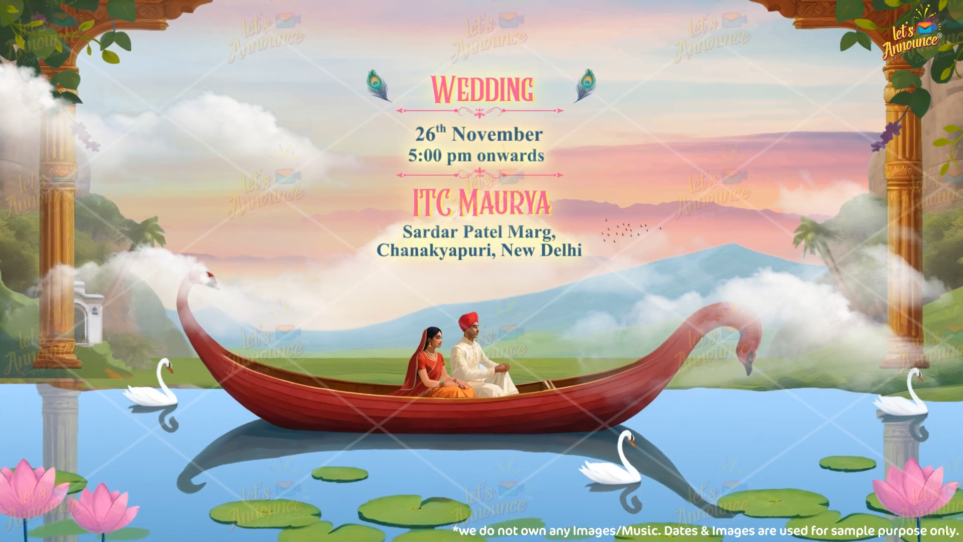 Radha Krishna Wedding Invite -80 sec (USD 110$)