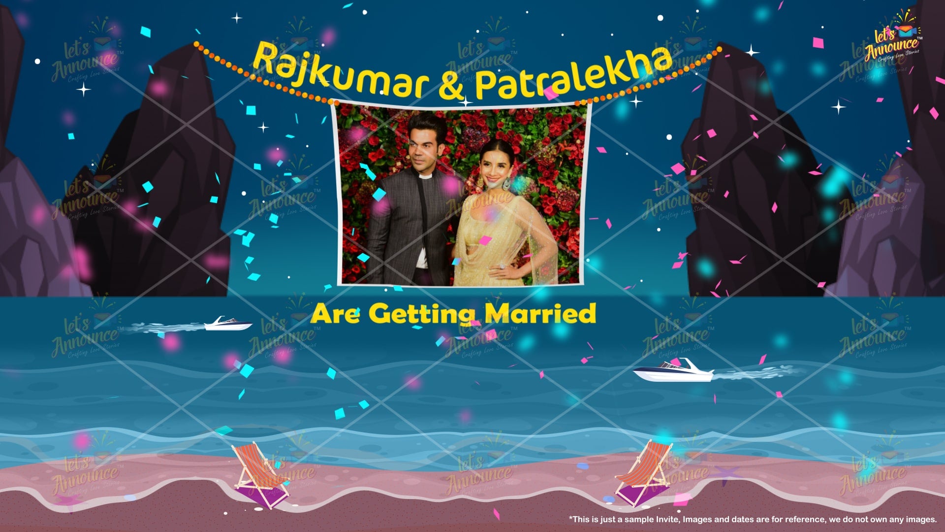 Amazing Beach Wedding Invite-61 sec (USD 100$)