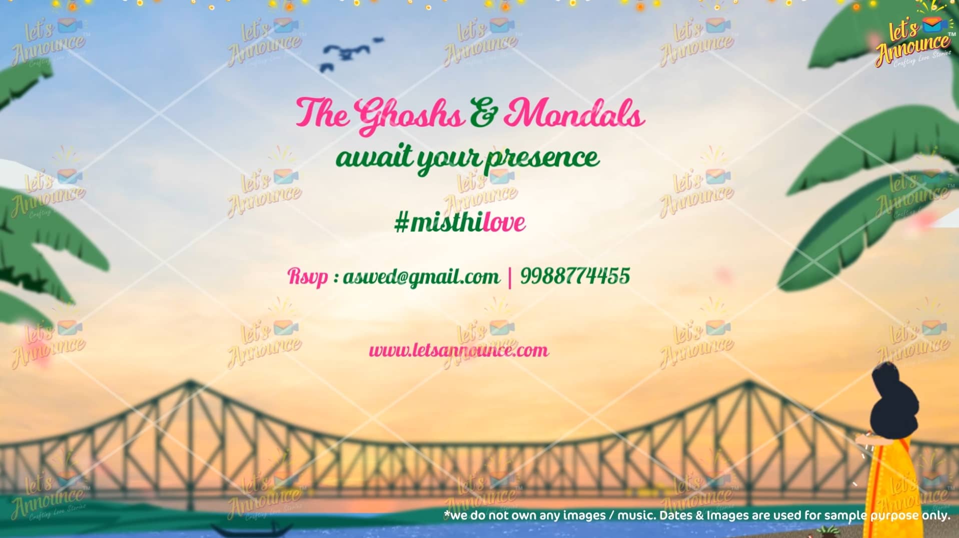 Bengali wedding Invitation -90 sec (USD 99$)