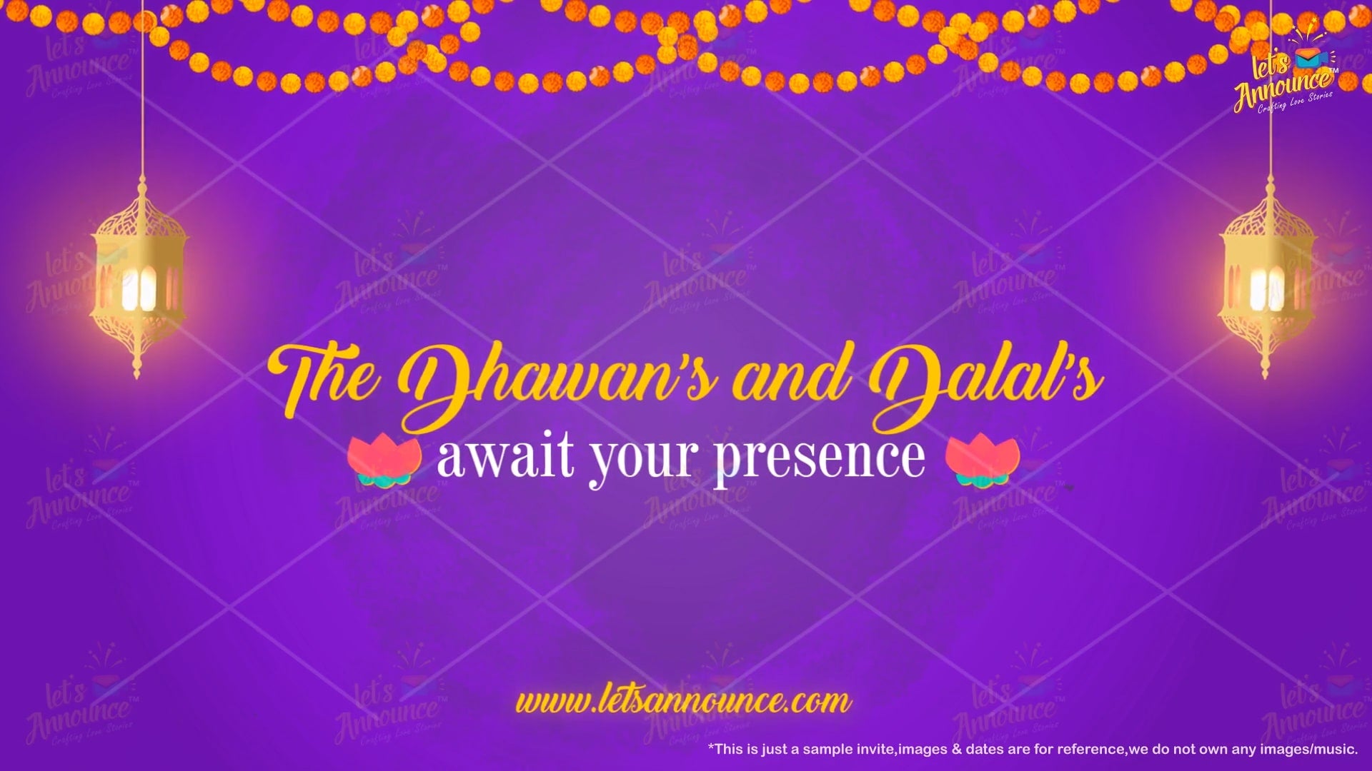 Best Friend Wedding Invitation-92 sec (USD 105$)