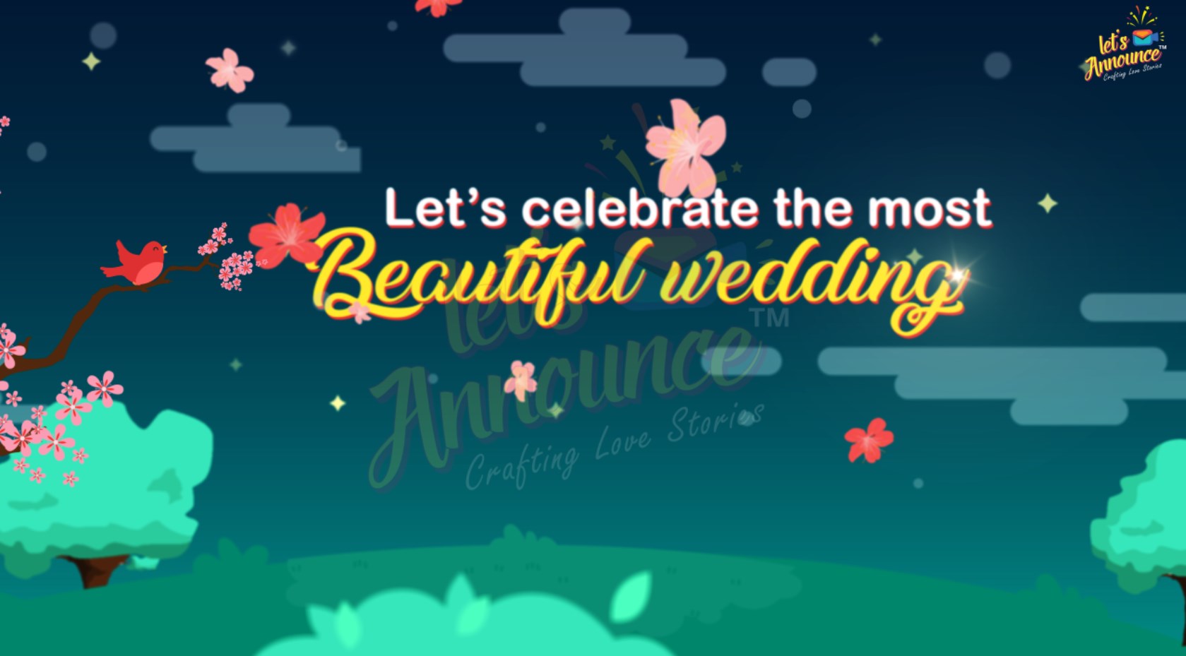 Classy Love Bird Invite-45sec(USD 85$)