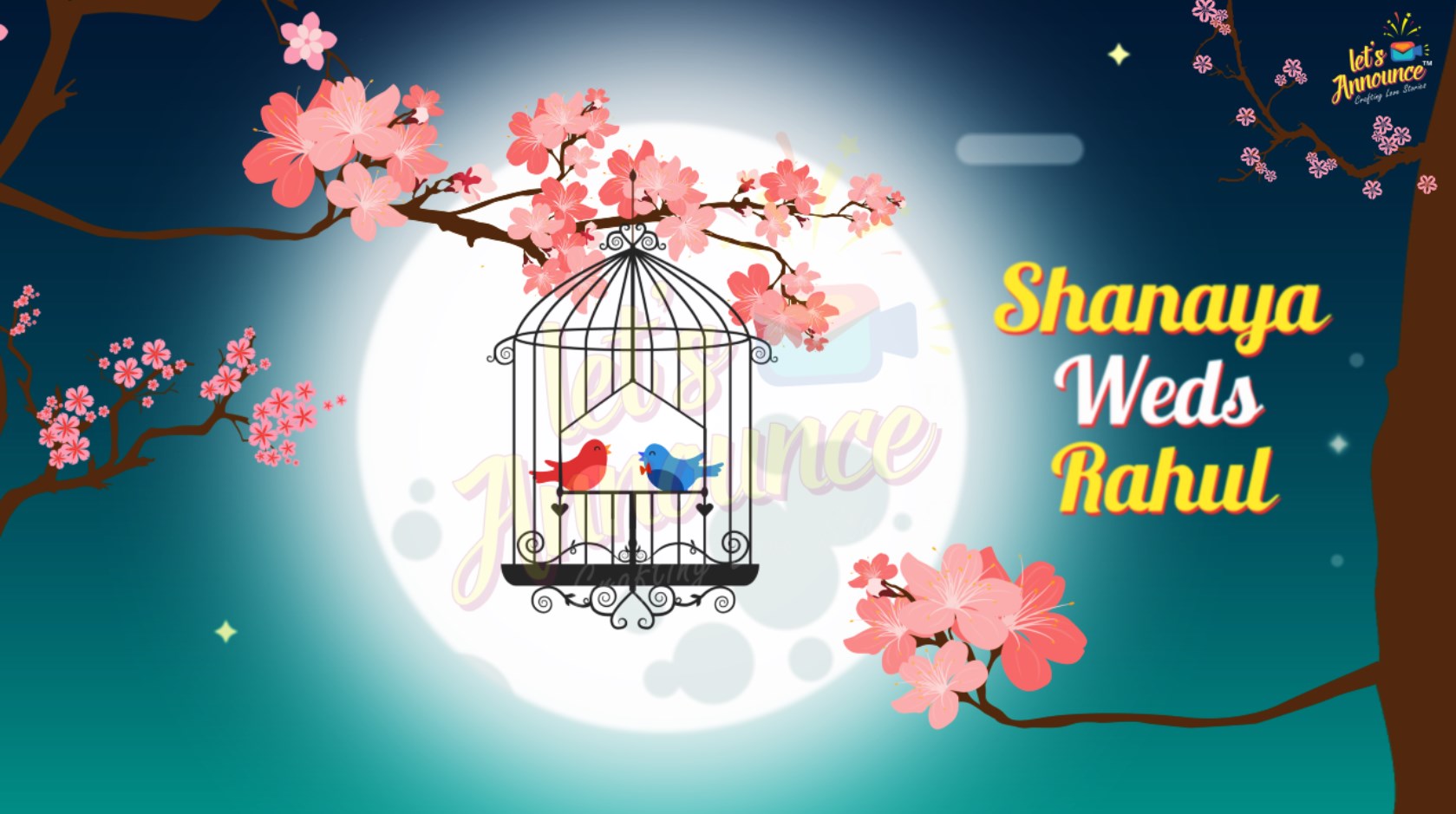 Classy Love Bird Invite-45sec(USD 85$)