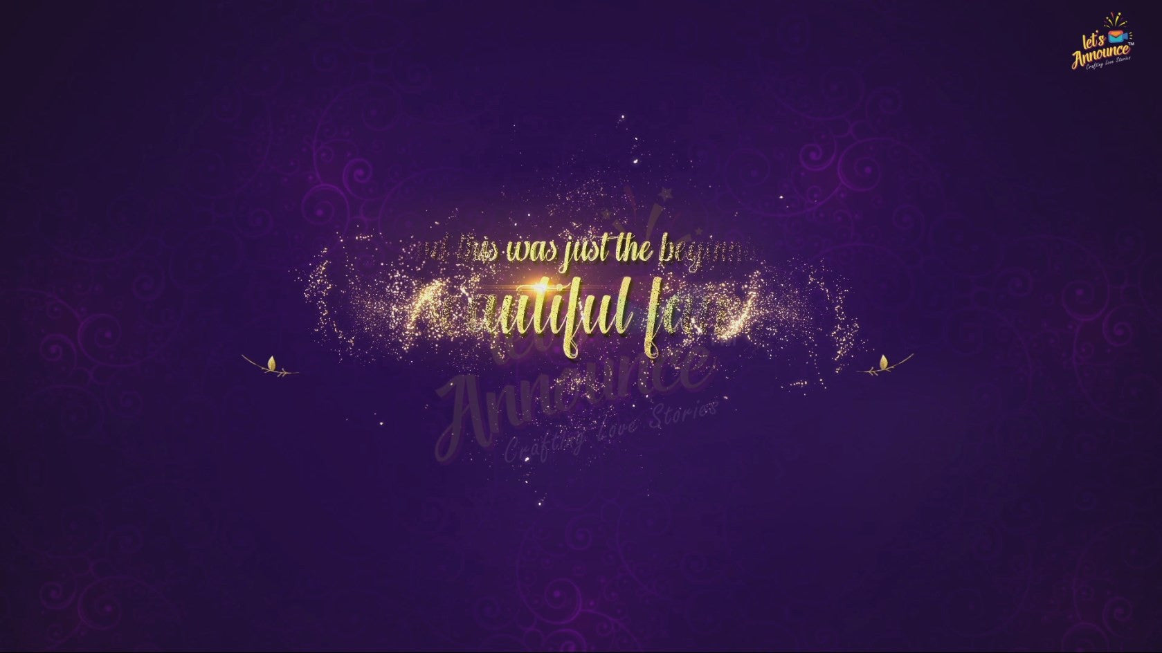 Royal Wedding Invite-68 sec(USD 75$)