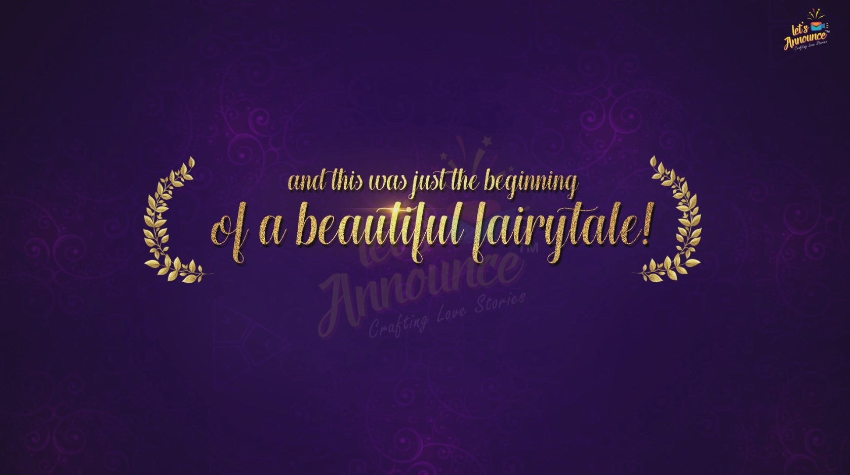 Royal Wedding Invite-68 sec(USD 75$)