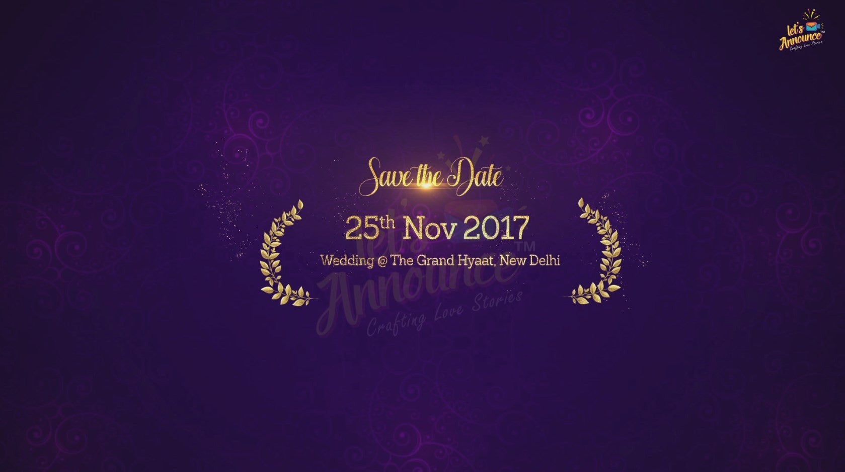 Royal Wedding Invite-68 sec(USD 75$)