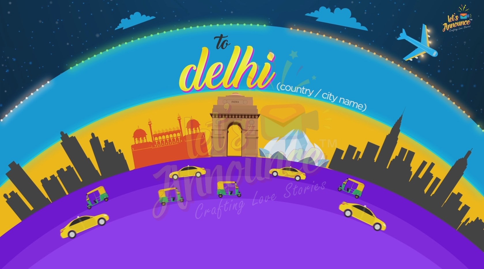 Destination Wedding Invite-75 sec(USD 105$)