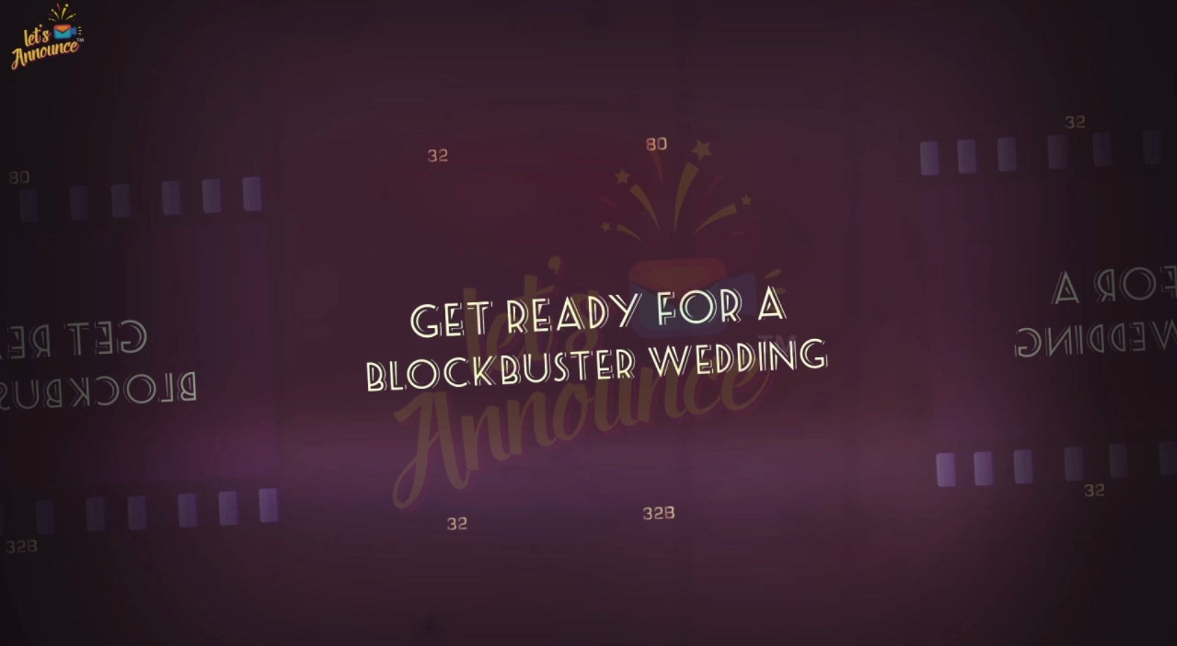 Blockbuster Wedding Invite - 30 sec (USD 35$)