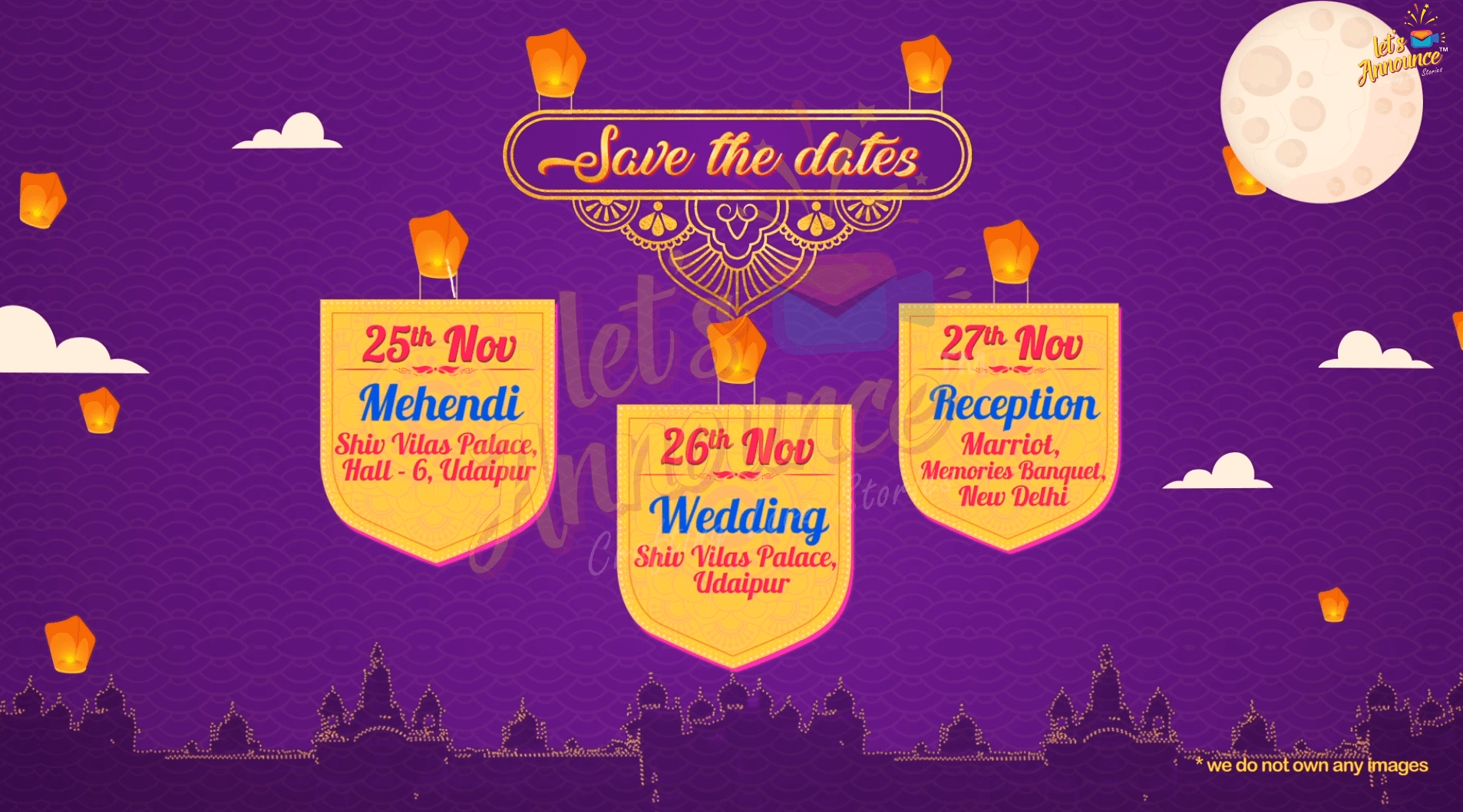 Majestic Wedding Invite-80 sec(USD 115$)