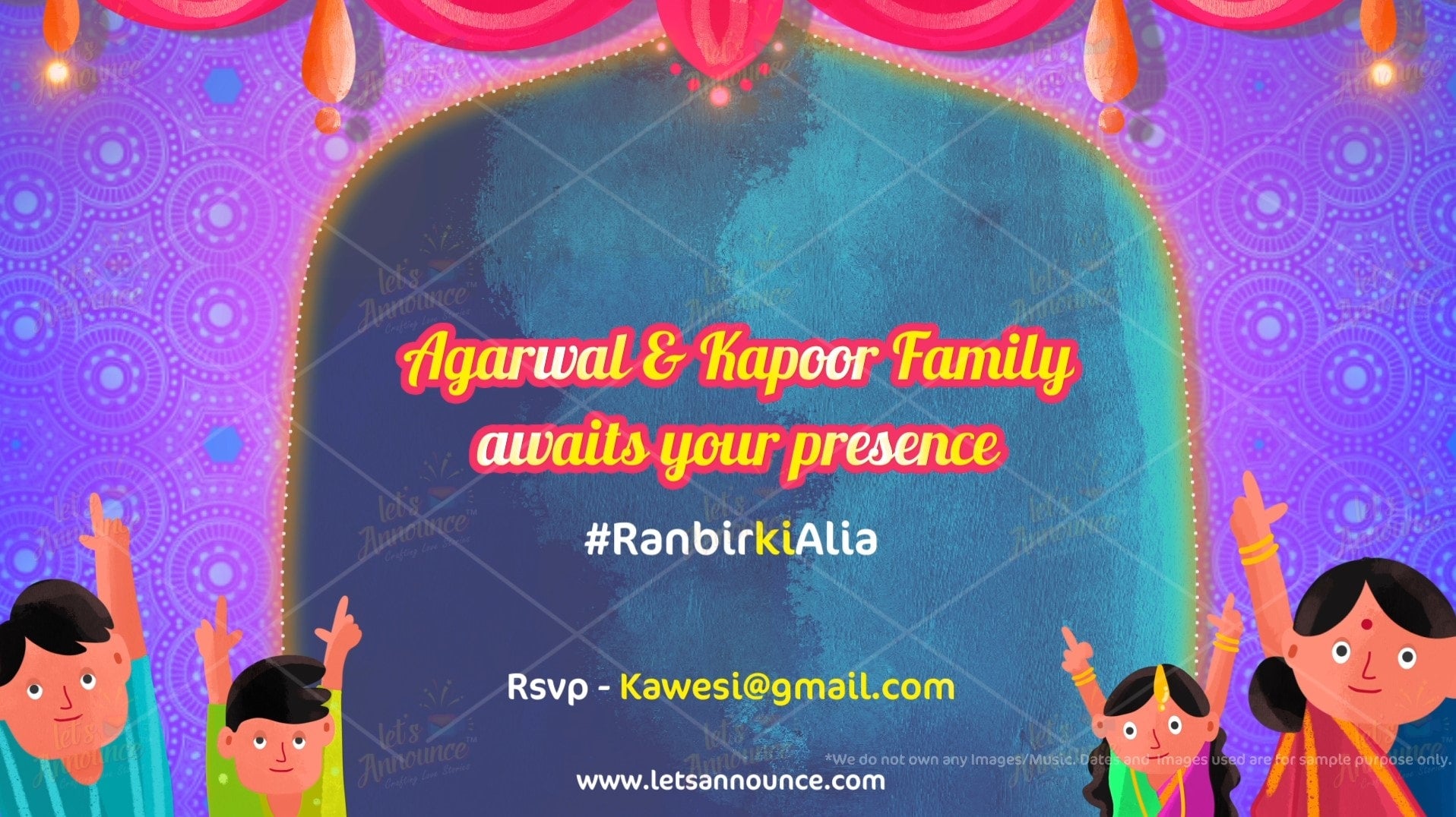 Quirky 2.0 Wedding Invitation-90 sec (USD 100$)