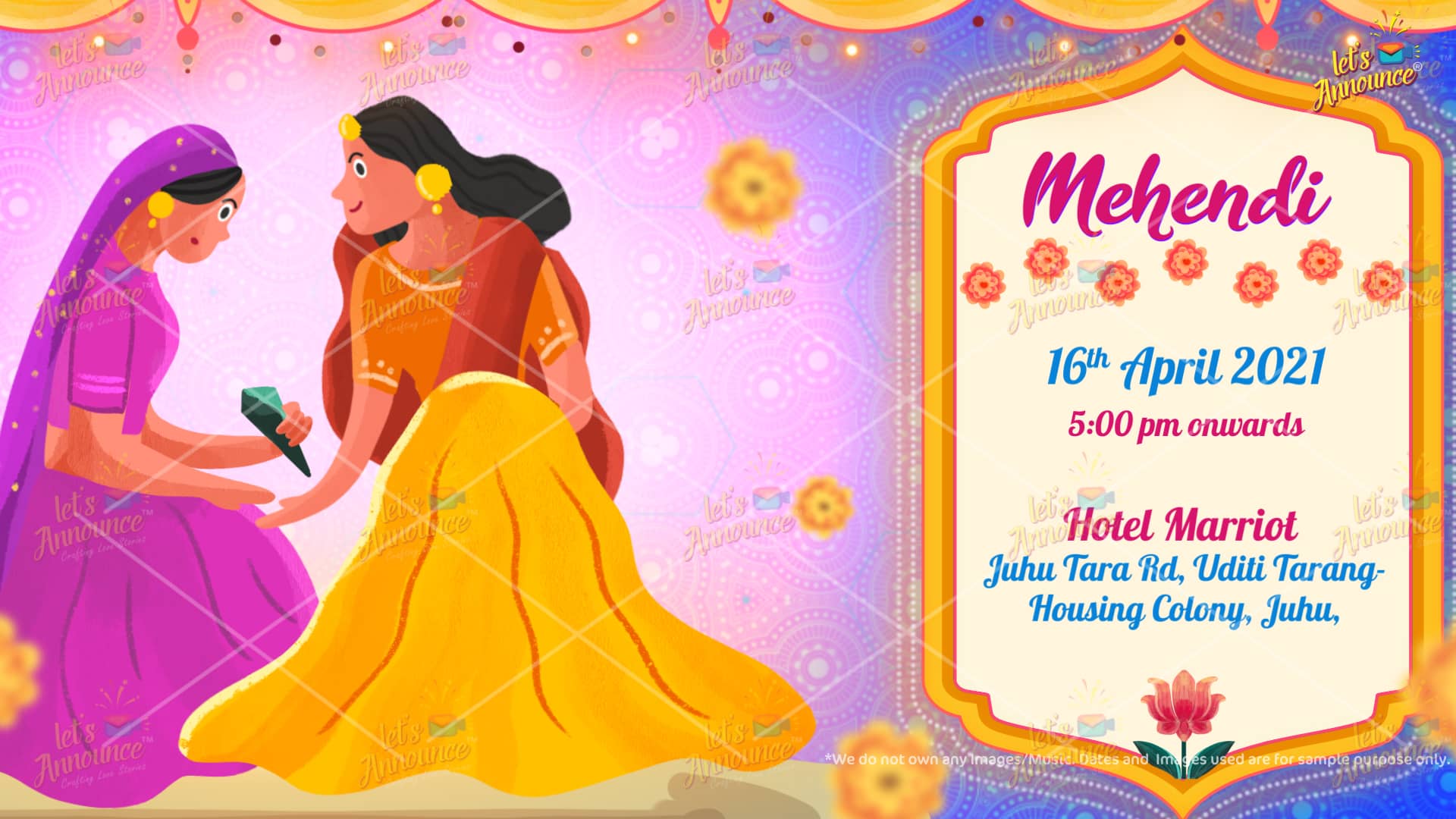 Quirky 2.0 Wedding Invitation-90 sec (USD 100$)