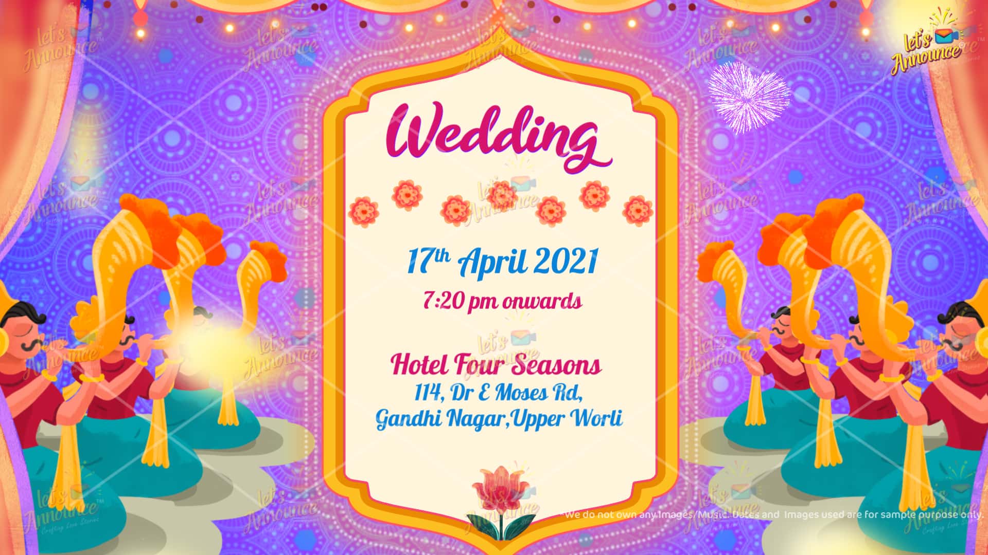 Quirky 2.0 Wedding Invitation-90 sec (USD 100$)