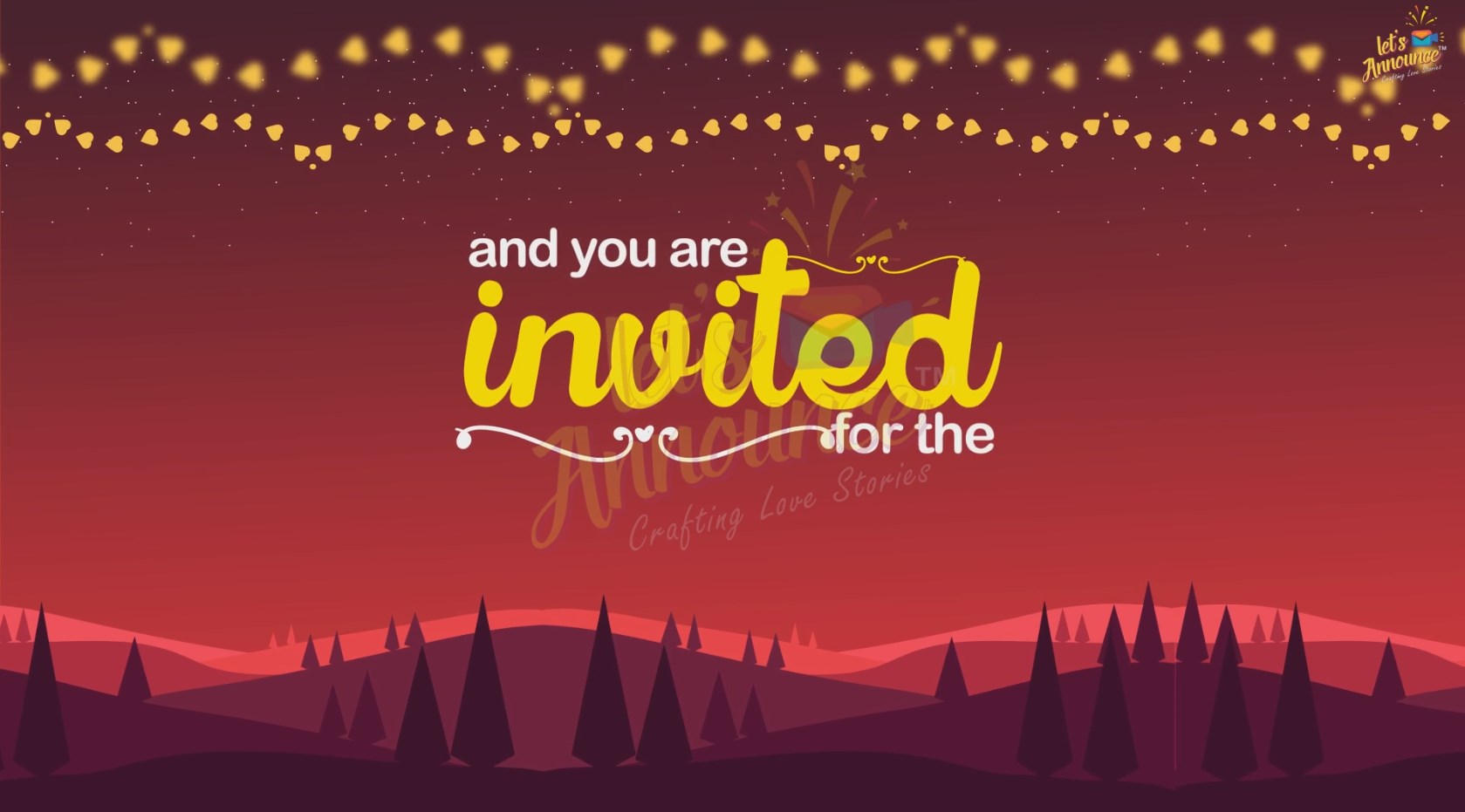 Romantic Wedding Video Invite-48 sec(USD 85$)