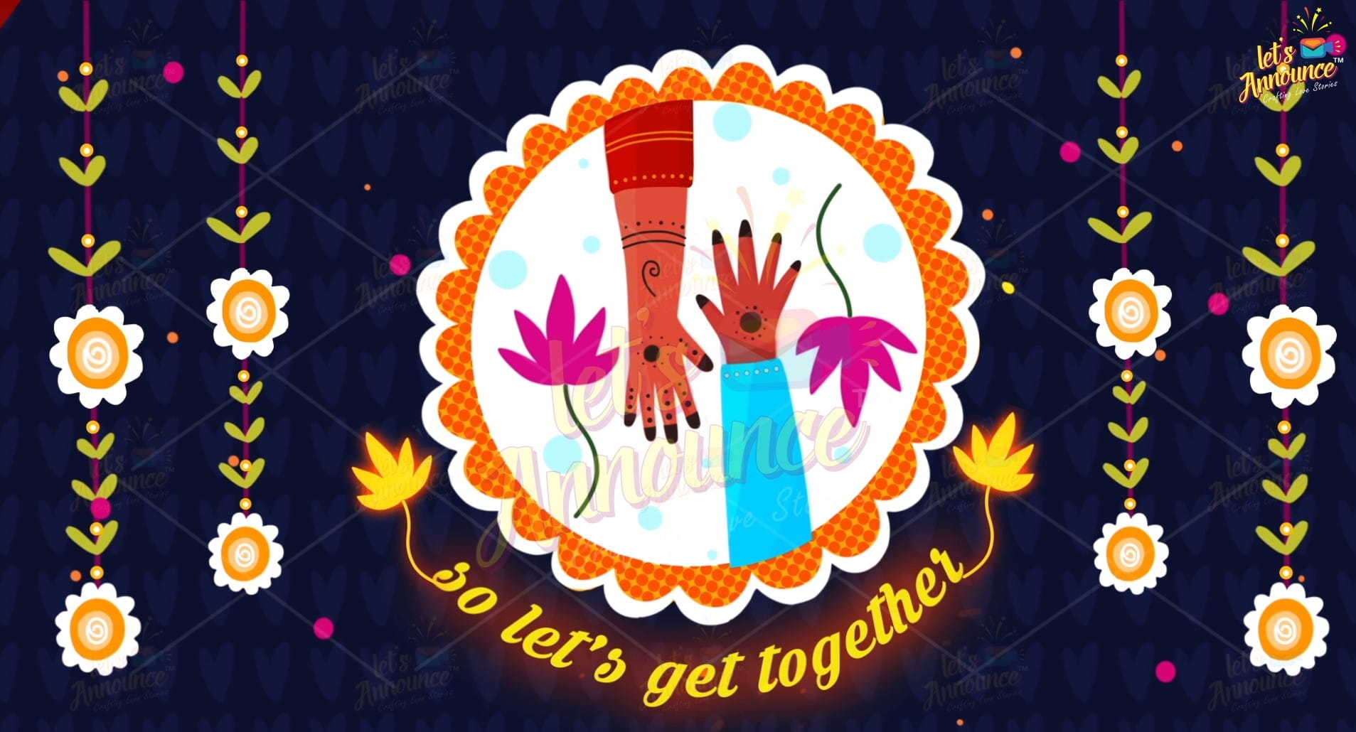 Doodle Wedding Invitation-86 sec(USD 110$)