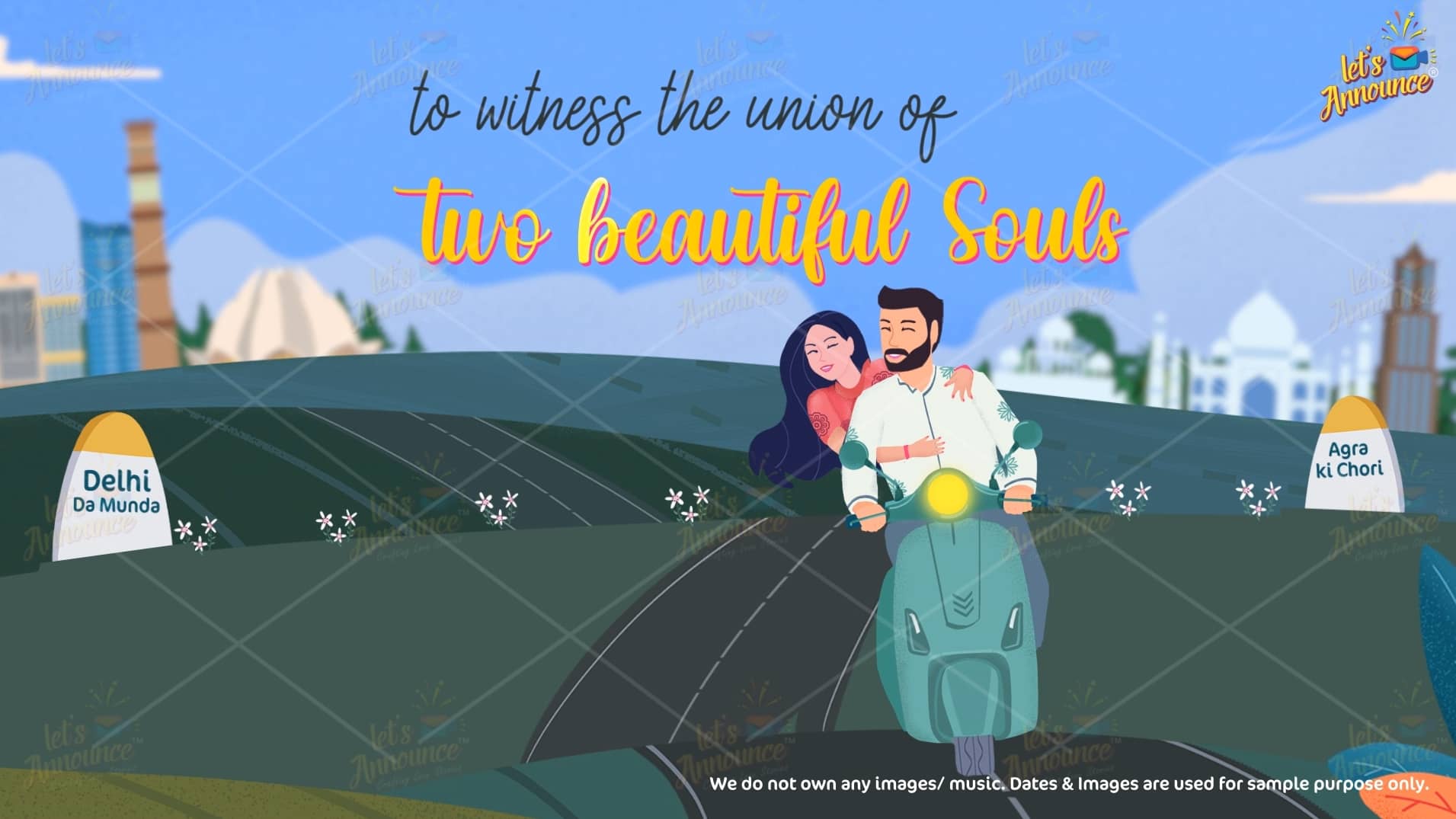 Elegant Wedding Invitation -95 sec (USD 100$)