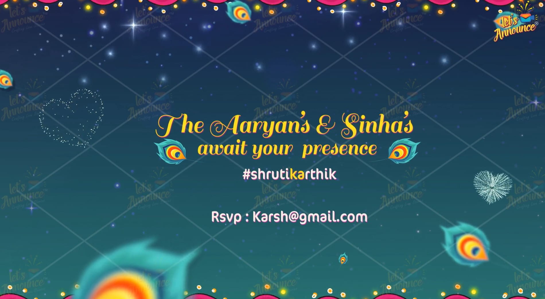 Eternal Love Wedding Invitation-83 sec (USD 105$)