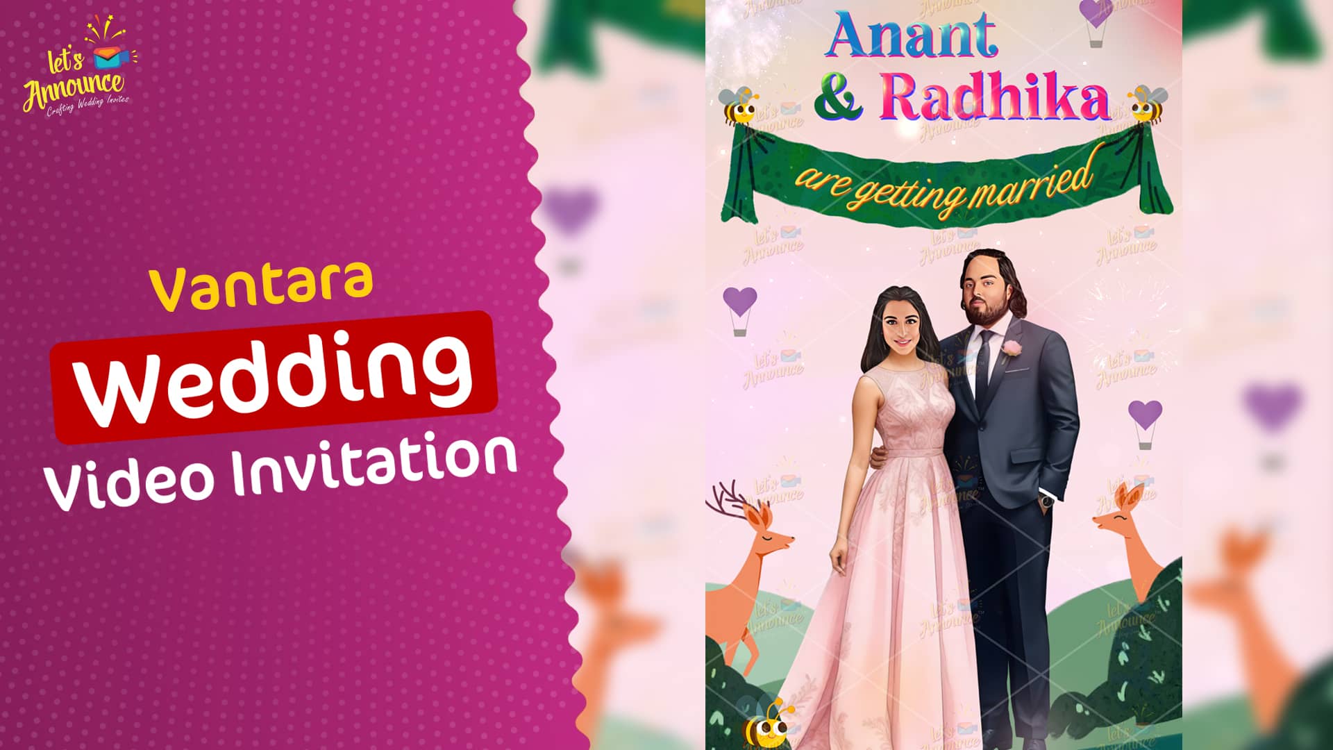 Vantara Ambani Wedding Invitation vertical - 90 sec (USD 99$)