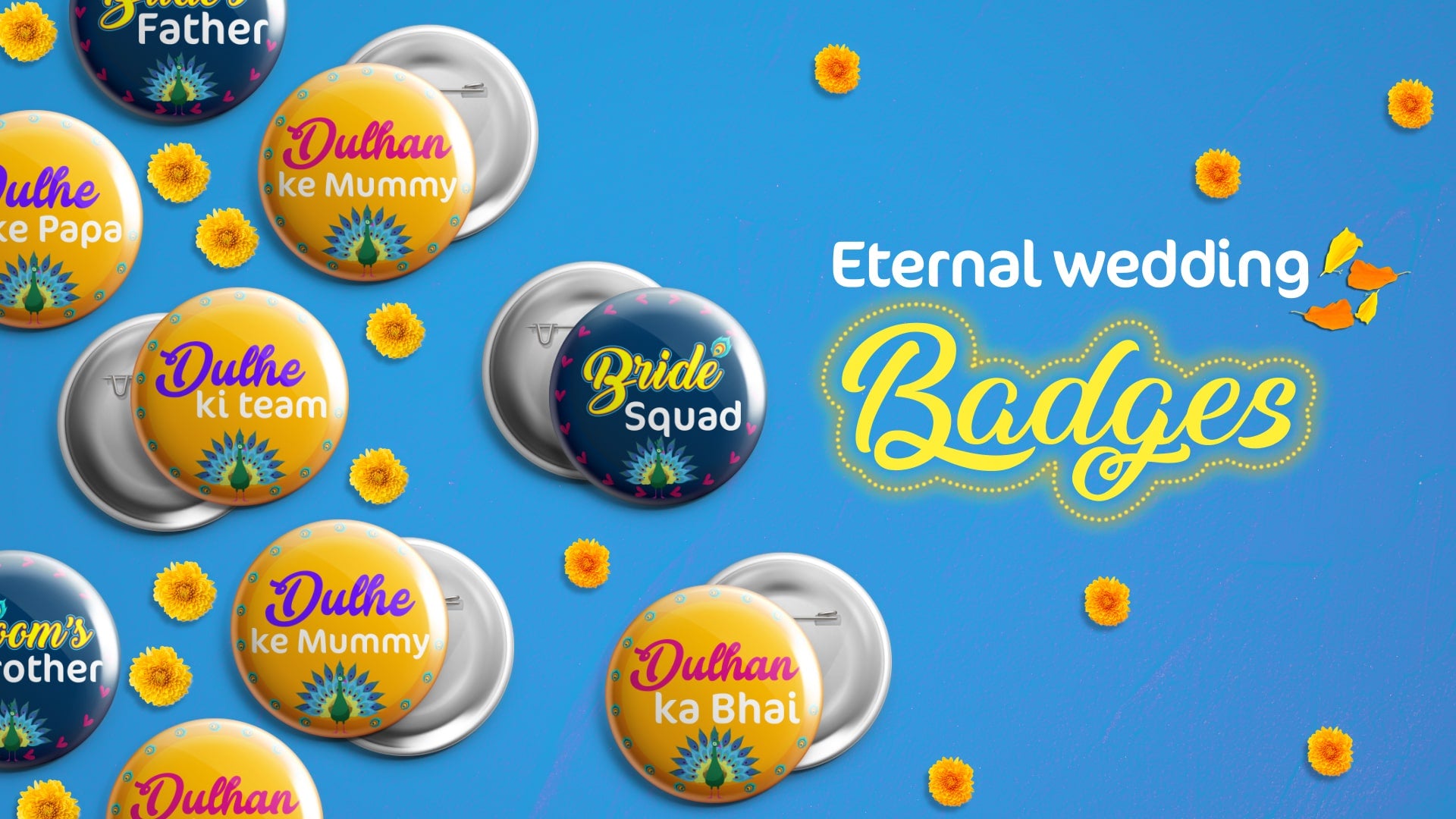 Eternal Love Wedding Badge