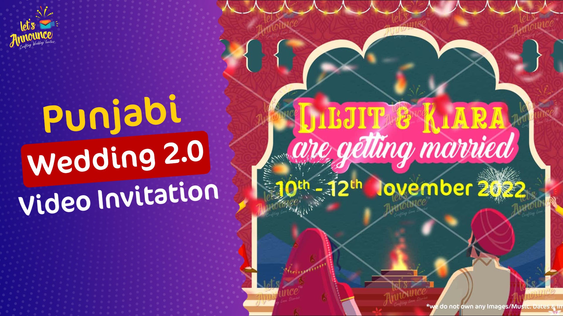 Punjabi Wedding Invite 2.0 Vertical -90 sec (USD 99$)