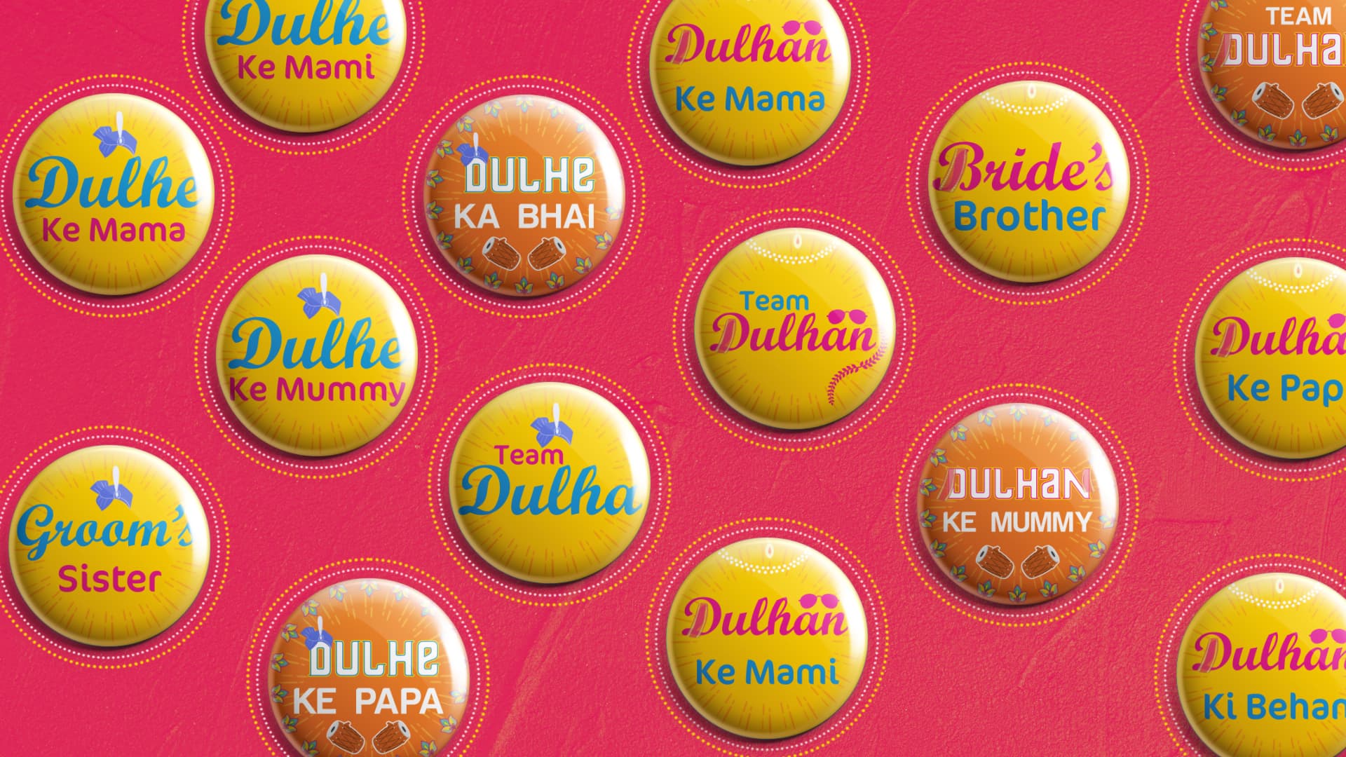 Punjabi Wedding Badges