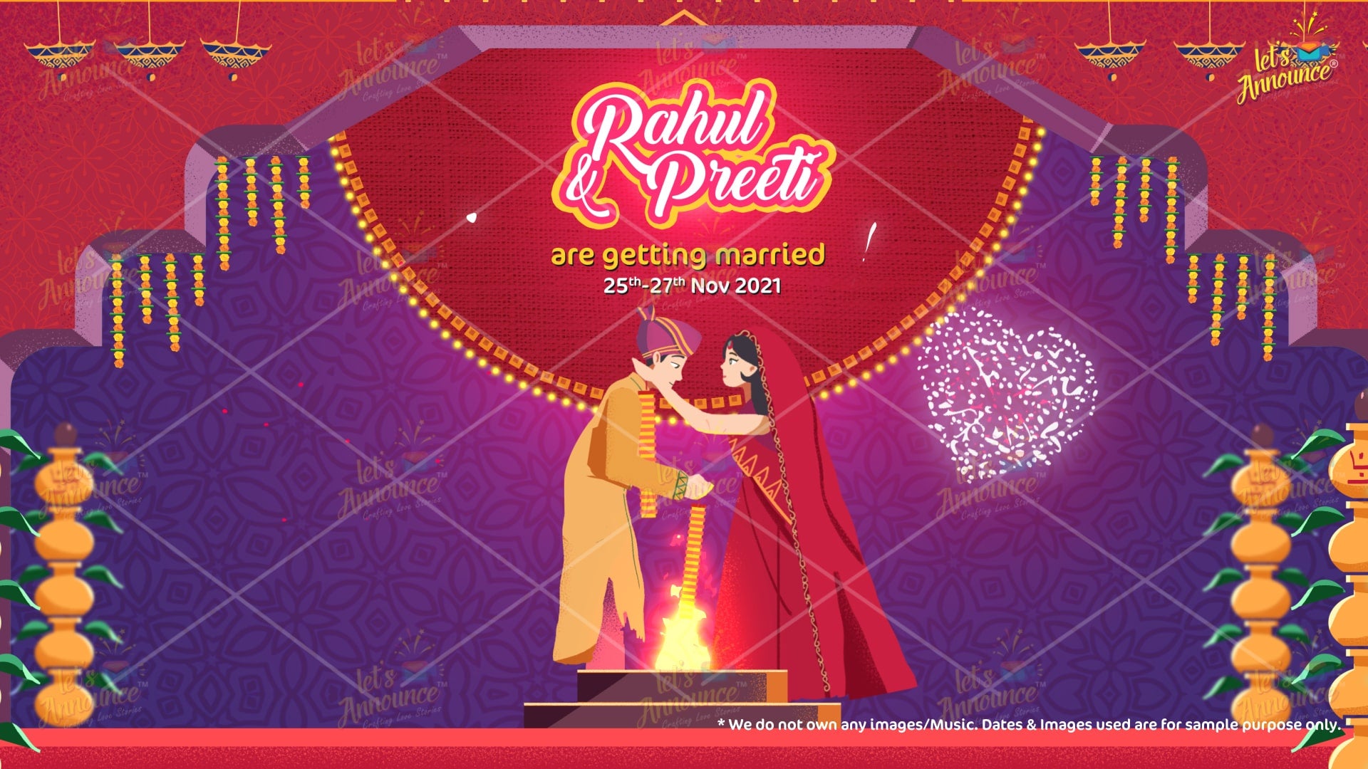 Rajasthani wedding invite -95 sec (USD 100$)