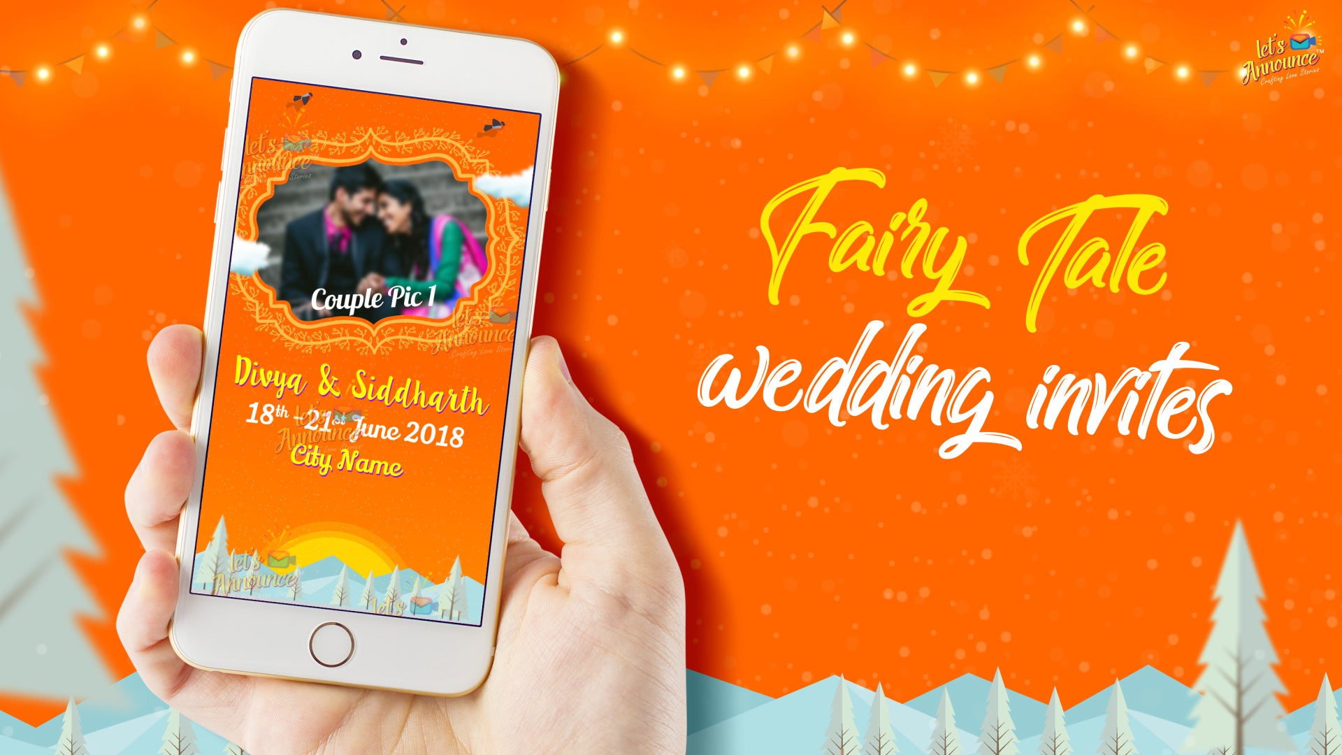 Fairy Tale Wedding E-invite (USD 50$)