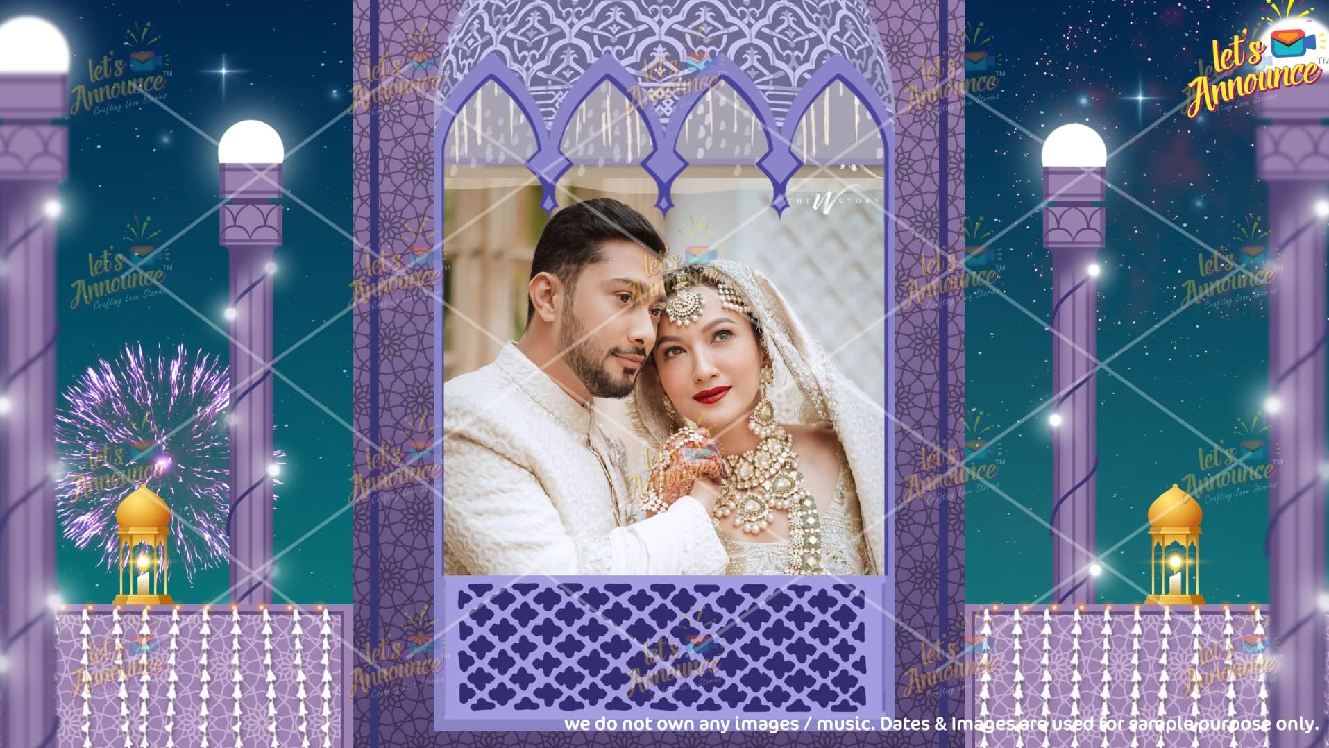Islamic Nikah Wedding Invitation -90 sec (USD 100$) Letsannounce